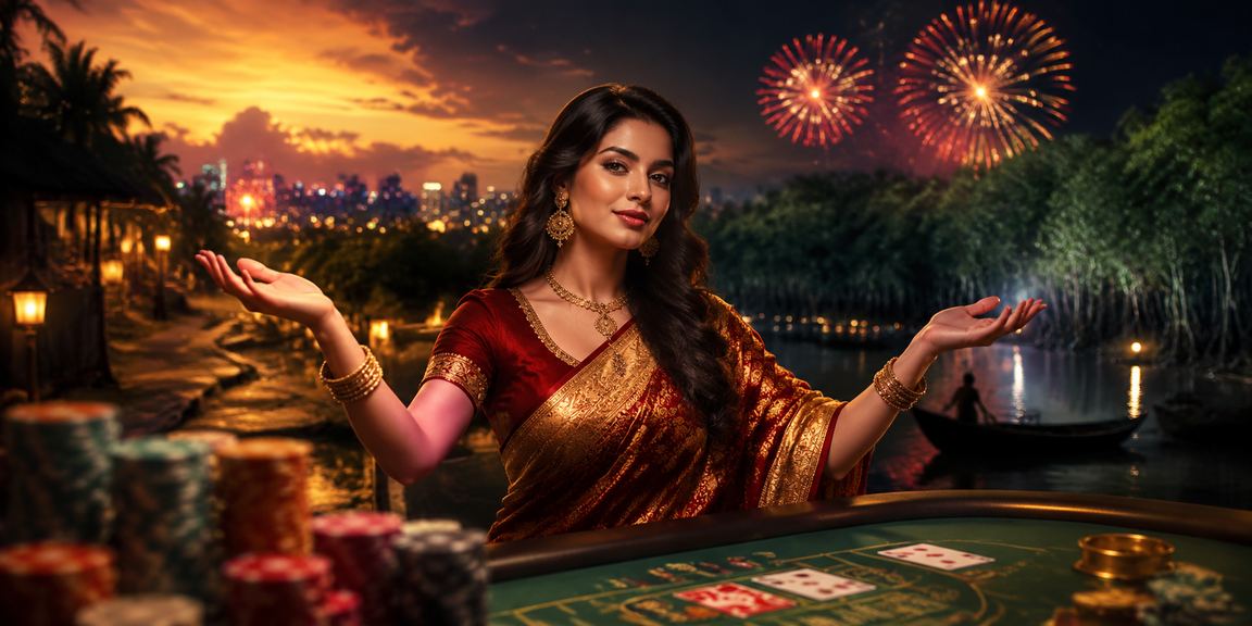 সুন্দরবন এলাকায় একজন ব্যবহারকারী মোবাইলে ব্যাকার‍্যাট খেলছেন